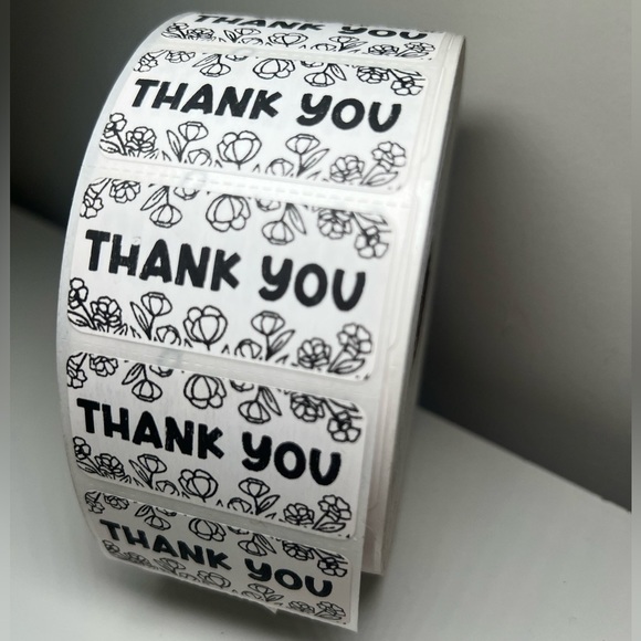 100 Thank You Stickers 2in | Packaging Supplies NWT​​​​​ - Picture 5 of 12